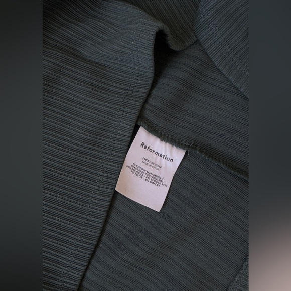 Reformation Green Long Sleeve Midi Dress - Picture 10 of 10